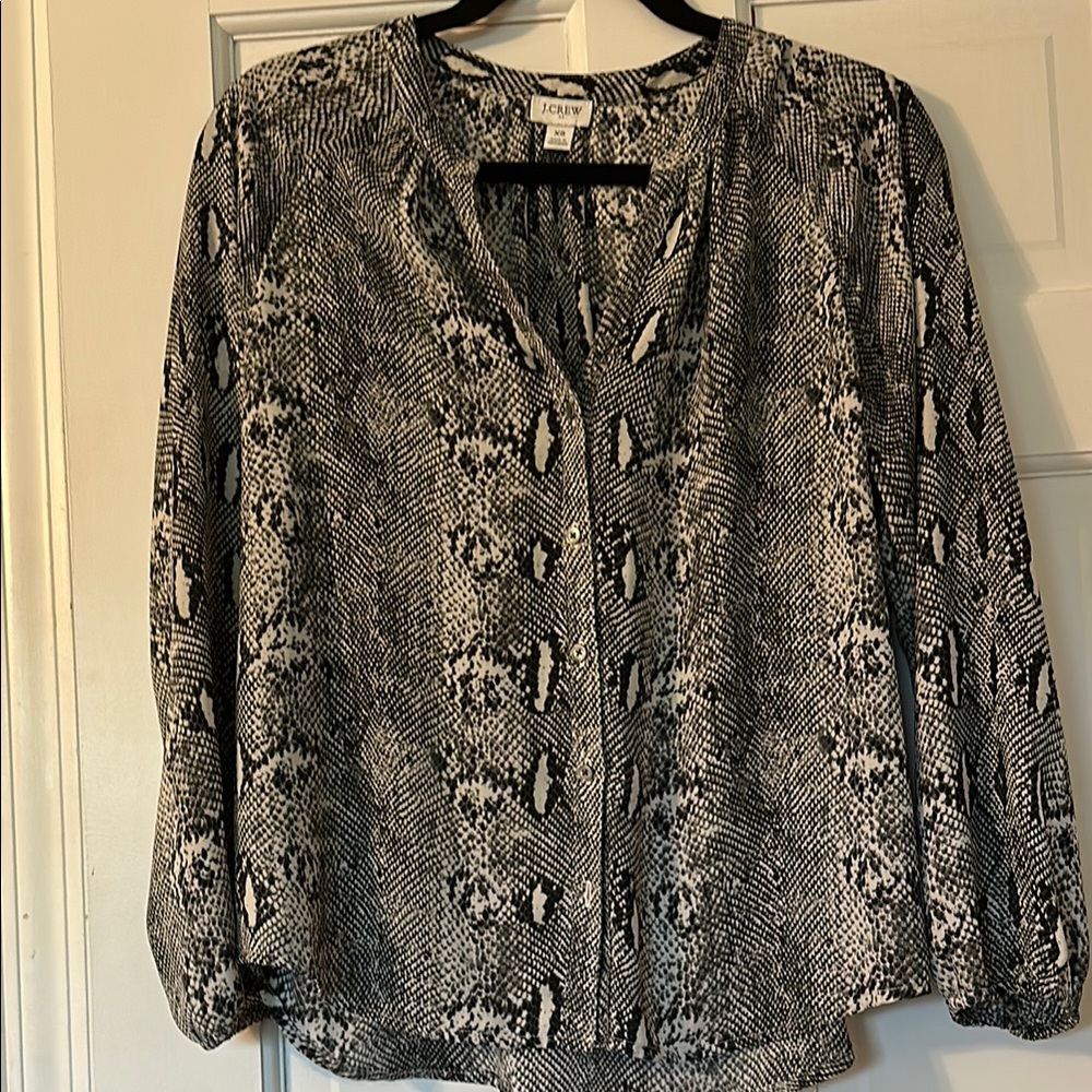 JCrew Black and White Women's Top